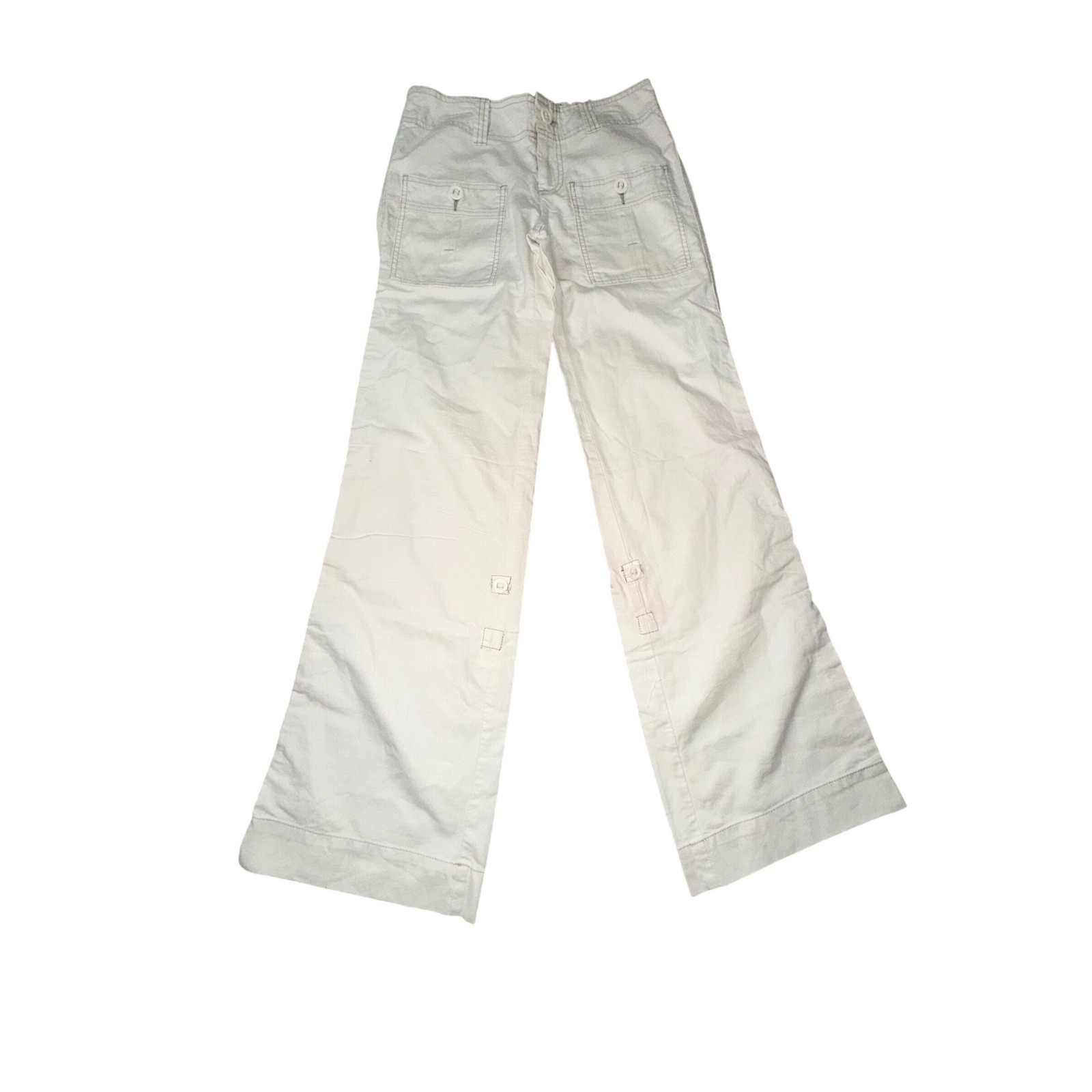 Vintage Y2k American Eagle Outfitters Low Rise Wide-Leg Cargo Pants Size 2 New